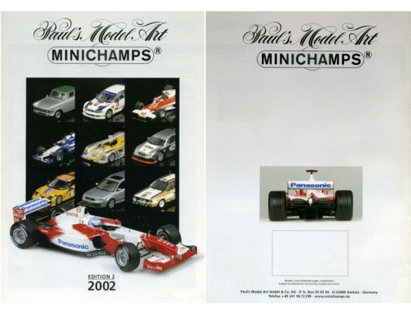 Minichamps PMCAT2002-2 CATALOGO MINICHAMPS 2002 EDITION 2 PAG.31 Modellino