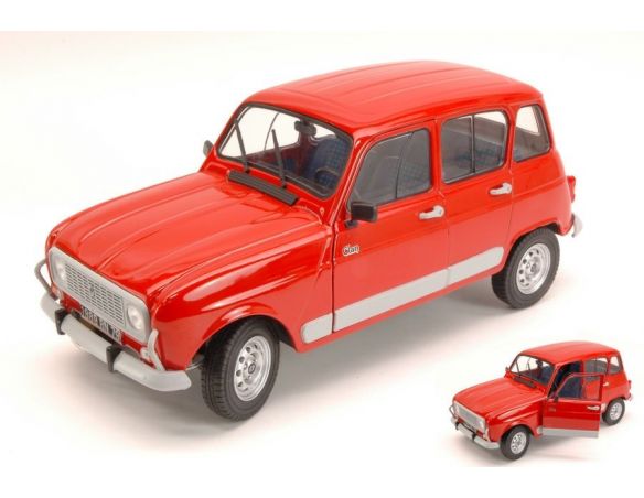 Solido SL1800102 RENAULT 4L GTL CLAN 1986 RED 1:18 Modellino