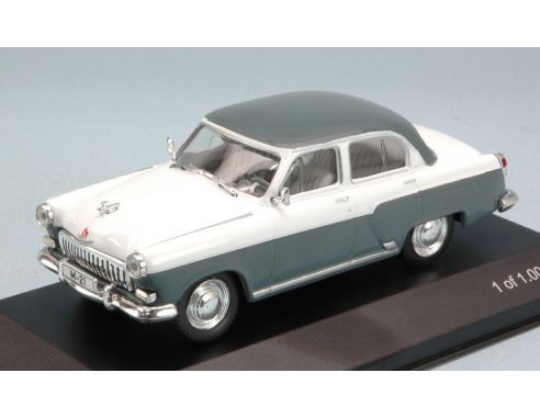White Box WB134 WOLGA M-21 1959 GREY/WHITE 1:43 Modellino