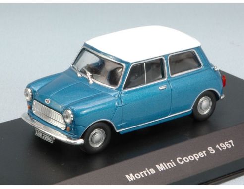 Solido SL4300400 MINI MORRIS COOPER S 1967 BLUE/WHITE 1:43 Modellino
