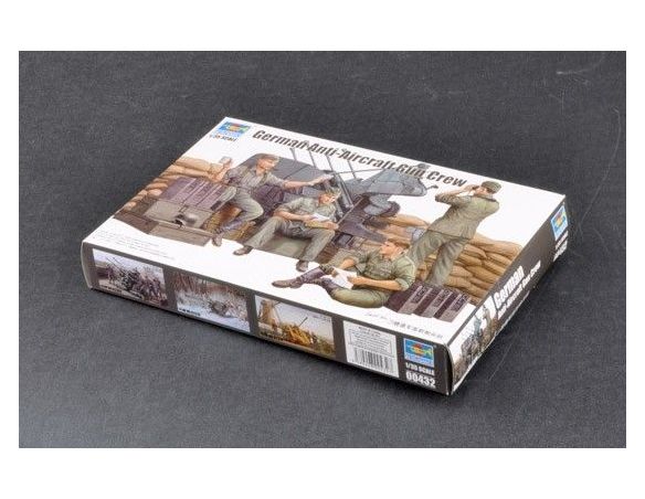 Trumpeter TP0432 GERMAN ANTI AIRCRAFT GUN CREW KIT 1:35 Modellino