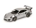 MINICHAMPS 410063220 PORSCHE 911 GT3RS 991 SILVER METALLIC 2014 Modellino