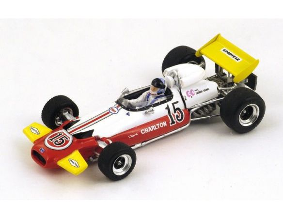 Spark Model S4339 BRABHAM BT33 D.CHARLTON 1971 N.15 RETIRED SOUTH AFRICAN GP 1:43 Modellino