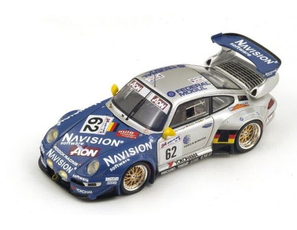 Spark Model S4181 PORSCHE 911 GT2 N.62 20th LM 1999 VOSSE-HURTGEN-AHRLE 1:43 Modellino