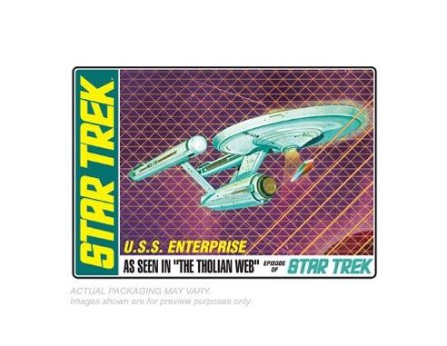 AMT AMTS695 STAR TREK U.S.S. ENTERPRISE AS SEEN IN THE THOLIAN WEB 1:650 Modellino