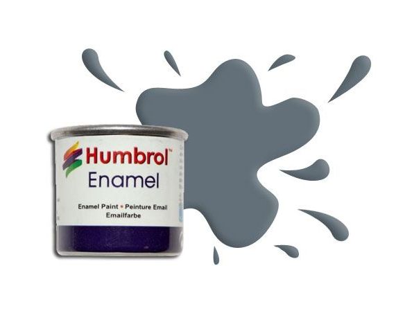 Humbrol Enamel N. 125/a1376 Dark Grey - Satin 14ml Modellismo