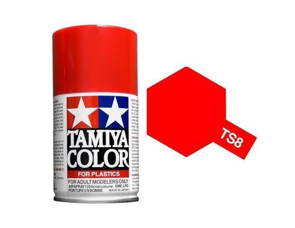 Tamiya Bomboletta TS8 ITALIAN RED 100ml Spray Color per plastica