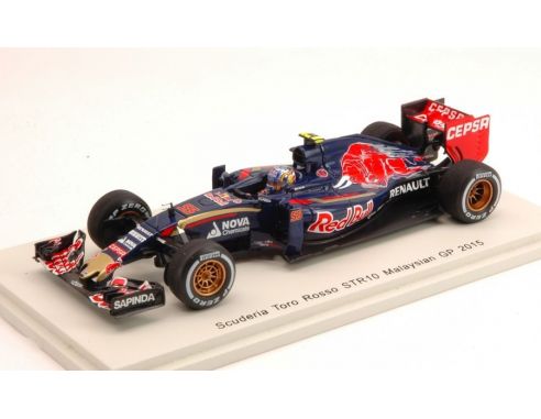 Spark Model S4619 TORO ROSSO STR10 C.SAINZ 2015 N.55 8th MALAYSIAN GP 1:43 Modellino