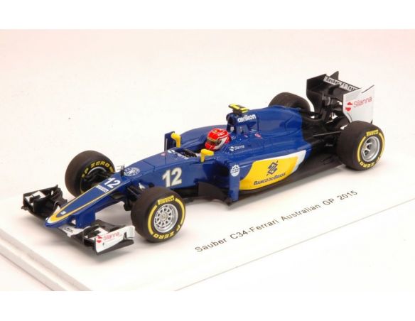 Spark Model S4609 SAUBER C34 FERRARI F.NASR 2015 5th AUSTRALIAN GP 1:43 Modellino