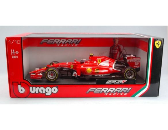 Bburago BU16801R FERRARI SF15-T F1 K.RAIKKONEN 2015 N.7 1:18 Modellino