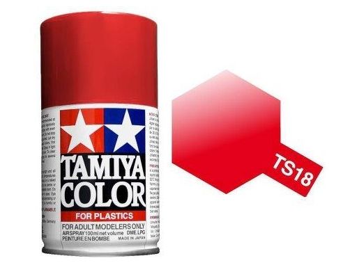 Tamiya Bomboletta TS18 METALLIC RED 100ml Spray Color per plastica