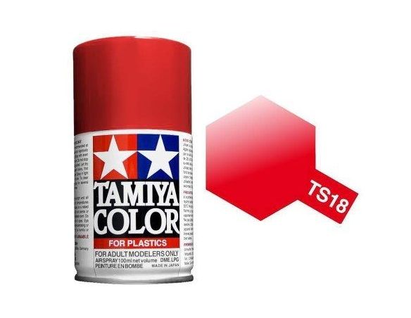 Tamiya Bomboletta TS18 METALLIC RED 100ml Spray Color per plastica