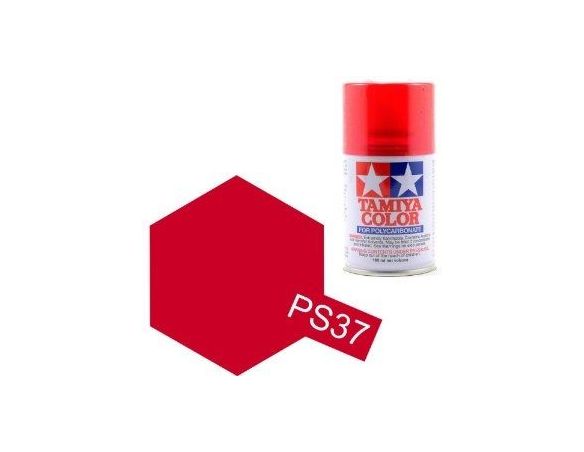 Tamiya Bomboletta PS37 TRANSLUCENT RED Spray Color per plastica