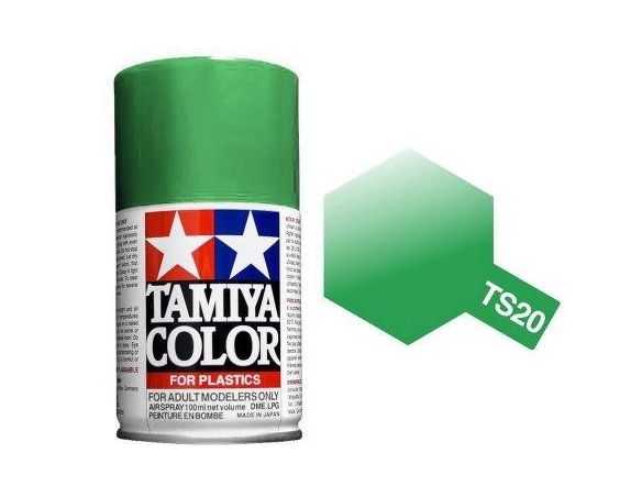 Tamiya Bomboletta TS20 METALLIC GREEN Spray Color Per plastica