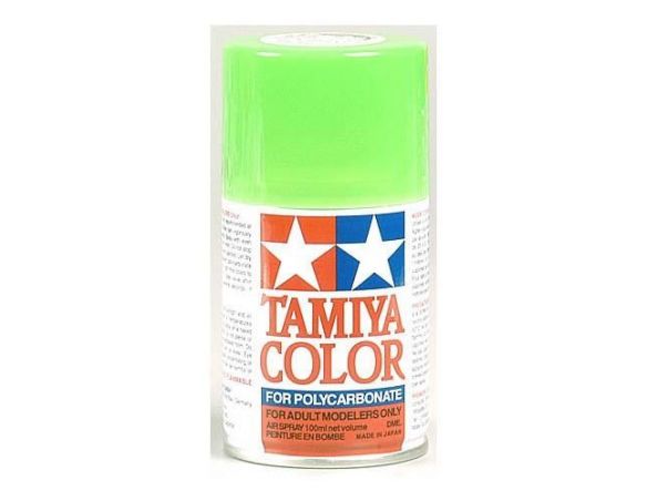 Tamiya Bomboletta PS28 FLUORESCENT GREEN Spray Color Per plastica