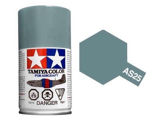 Tamiya Bomboletta AS25 Dark Ghost Grey Spray Color Per Aircraft