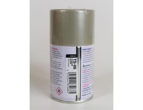 Tamiya Bomboletta Spray TS88 TITANIUM SILVER Color Per Plastica