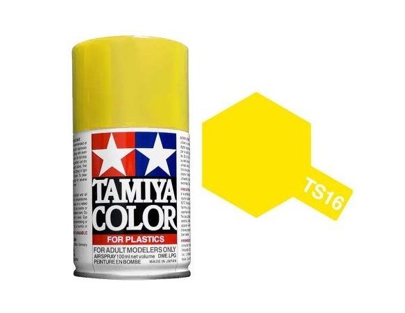 Tamiya Bomboletta Spray TS16 YELLOW Color Per Plastica