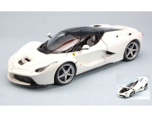 Bburago BU16001W FERRARI LA FERRARI 2013 WHITE 1:18 Modellino