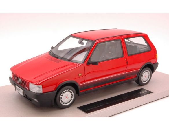 Top Marques LM032 FIAT UNO TURBO I.E. 1986 RED 1/18 Modellino