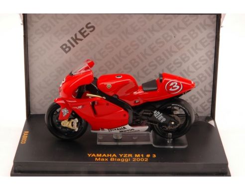Ixo model RAB033 YAMAHA YZR M1 M.BIAGGI N.3  2002 1:24 Moto
