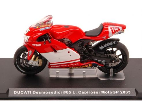 Ixo model RAB067 DUCATI L.CAPIROSSI 2003 N.65 1:24 Modellino
