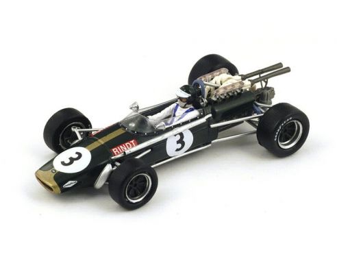 Spark Model S4337 BRABHAM BT24 J.RINDT 1968 N.3 3rd SOUTH AFRICAN GP 1:43 Modellino