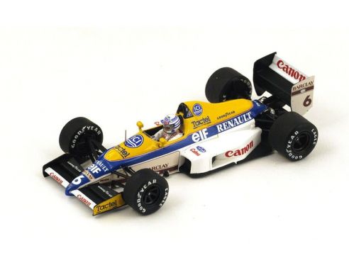 Spark Model S4321 WILLIAMS FW12C R.PATRESE 1989 N.6 2nd US GP 1:43 Modellino