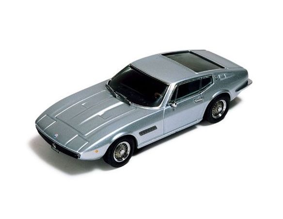 Ixo model CLC051 MASERATI GHIBLI COUPE' 1969 SILVER Modellino
