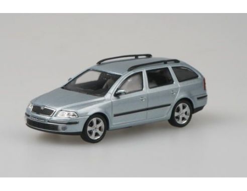 Abrex AB002P SKODA OCTAVIA COMBI 2004 SILVERBLUE 1:43 Modellino