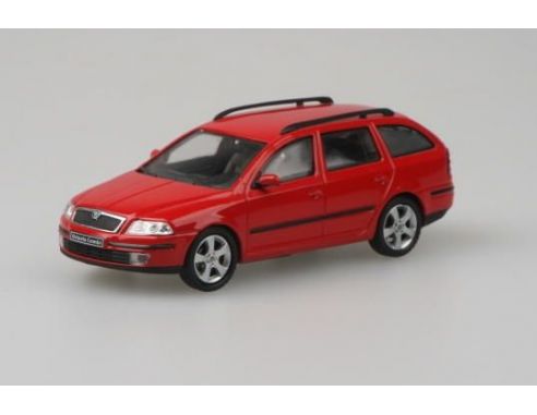 Abrex AB002B SKODA OCTAVIA COMBI 2004 RED 1:43 Modellino