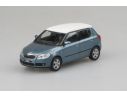 Abrex AB008CEW SKODA FABIA II 2007 SATIN GREY MET.WITH WHITE ROOF 1:43 Modellino