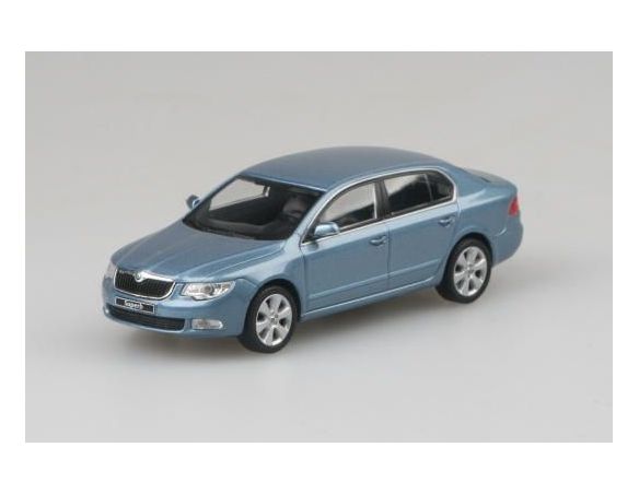 Abrex AB010CE SKODA SUPERB II 2009 SATIN GREY METALLIC 1:43 Modellino