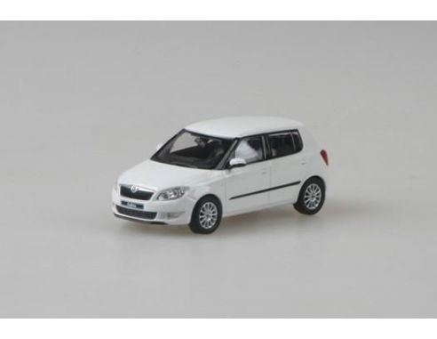 Abrex AB023E SKODA FABIA II FACELIFT 2012 WHITE CANDY 1:43 Modellino