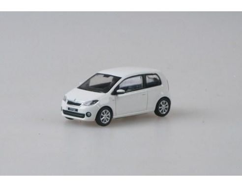 Abrex AB021E SKODA CITIGO 1999 3 DOORS WHITE CANDY 1:43 Modellino