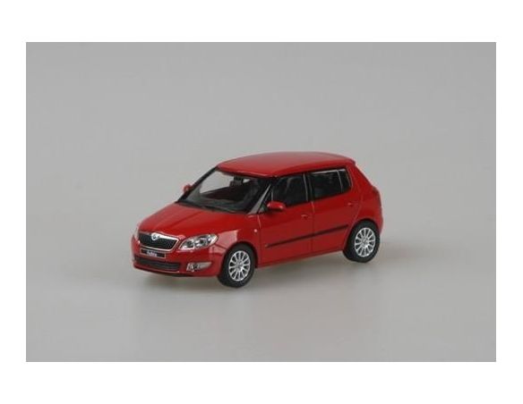 Abrex AB016B SKODA FABIA II FACELIFT 2010 RED CORRIDA 1:43 Modellino