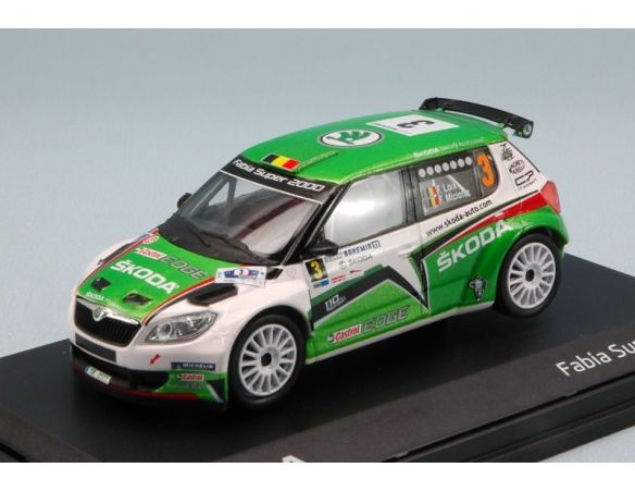 Abrex AB604A SKODA FABIA S2000 N.3 WINNER RALLY BOEMIA 2011 F.LOIX-F.MICLOTTE 1:43 Modellino