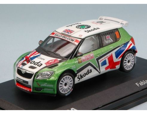 Abrex AB603TE SKODA FABIA S2000 N.10 6th MONTE CARLO 2010 G.WILKS-P.PUGH 1:43 Modellino