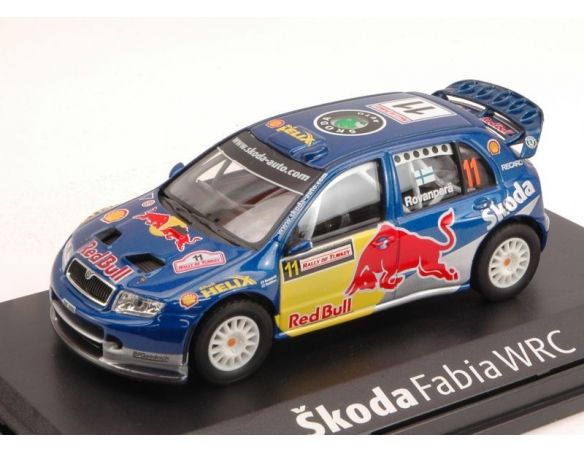 Abrex AB601TB SKODA FABIA EVO N.11 11th R.TURKEY 2006 H.ROVANPERA-R.PIETILAINEN 1:43 Modellino