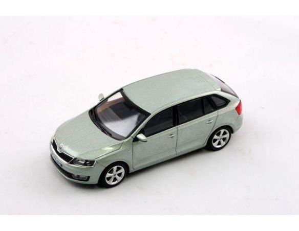 Abrex AB030HX SKODA RAPID SPACEBACK 2014 ARCTIC GREEN METALLIC 1:43 Modellino