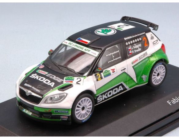 Abrex AB604W SKODA FABIA S2000 N.2 3rd IRELAND RALLY 2012 J.KOPECKY-P.DRESLER 1:43 Modellino