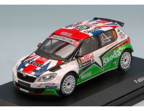 Abrex AB604TG SKODA FABIA S2000 N.9 RETIRED MONTE CARLO 2011 A.MIKKELSEN-O.FLOENE 1:43 Modellino