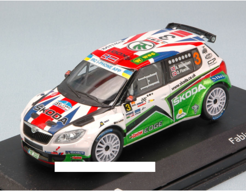 Abrex AB604Q SKODA FABIA S2000 N.3 4th YALTA RALLY 2011 A.MIKKELSEN-O.FLOENE 1:43 Modellino