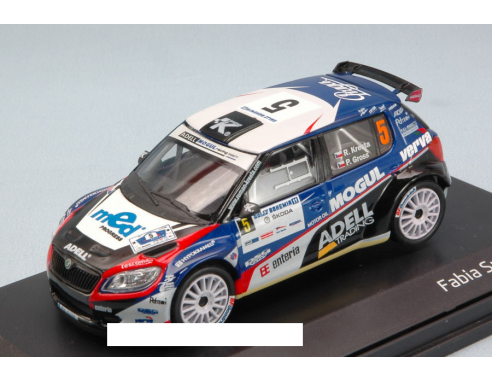 Abrex AB604M SKODA FABIA S2000 N.5 RETIRED BOHEMIA RALLY 2011 R.KRESTA-P.GROSS 1:43 Modellino