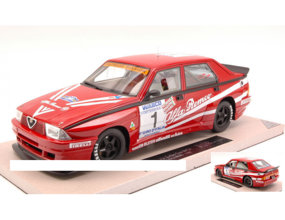TopMarques TOP04A ALFA ROMEO 75 N.1 WINNER GIRO D'ITALIA 1988 PATRESE-BIASION-SIVIERO 1:18 Modellino