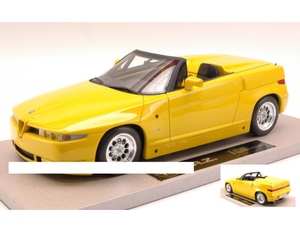 TopMarques TOP09B ALFA ROMEO RZ (Roadster Zagato) 1992 YELLOW ED.LIM.PCS 500 1:18 Modellino