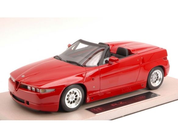 TopMarques TOP09A ALFA ROMEO RZ (Roadster Zagato) 1992 RED ED.LIM.PCS 300 1:18 Modellino