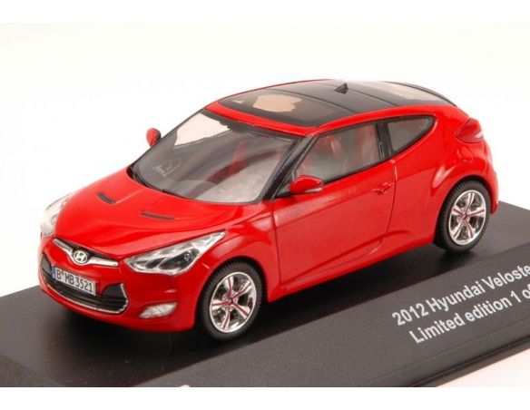 Triple 9 T9-43036 HYUNDAY VELOSTER 2012 RED 1:43 Modellino