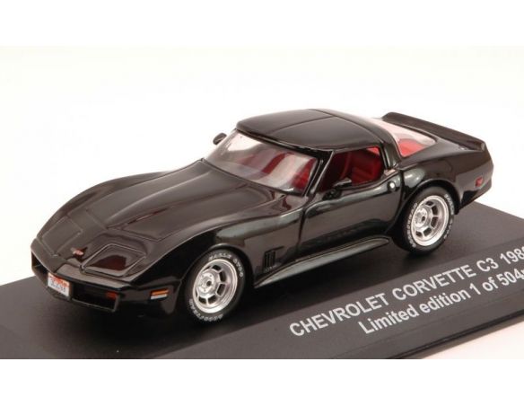 Triple 9 T9-43032 CHEVROLET CORVETTE C3 1980 BLACK 1:43 Modellino