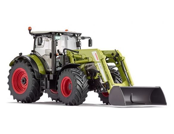 Wiking WK7325 TRATTORE CLAAS ARION 650 C/PALA FRONTALE 1:32 Modellino